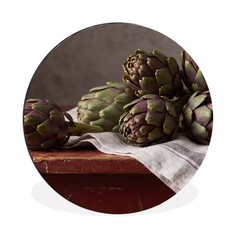 Wall circle - Aluminum - Artichoke - Food - Rustic - Artisjok - Eten - Rustiek Wandcirkel aluminium klein
