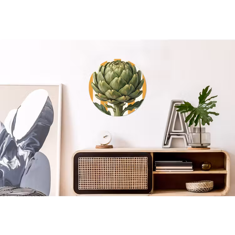 Wall circle - Aluminum - Artichoke - Modern - Vegetable - Artisjok - Modern - Groente Wandcirkel aluminium klein