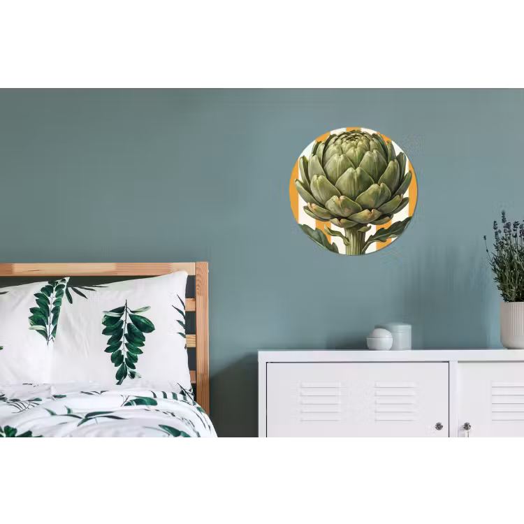 Wall circle - Aluminum - Artichoke - Modern - Vegetable - Artisjok - Modern - Groente Wandcirkel aluminium klein