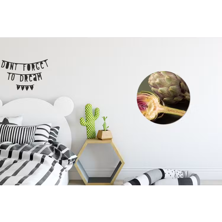 Wall circle - Aluminum - Artichoke - Purple - Food - Artisjok - Paars - Voedsel Wandcirkel aluminium klein