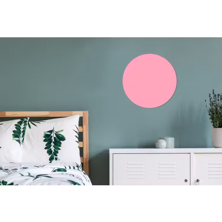 Bubblegum - Pink - Roze Wandcirkel aluminium klein 190 -slaapkamer