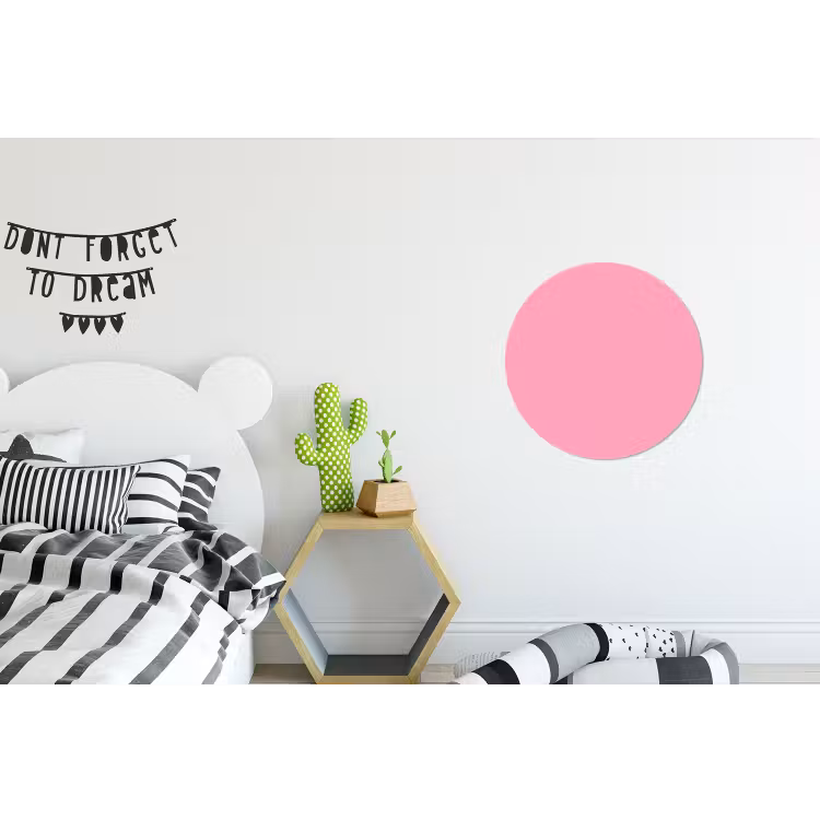 Bubblegum - Pink - Roze Wandcirkel aluminium klein 190 -kinderkamer