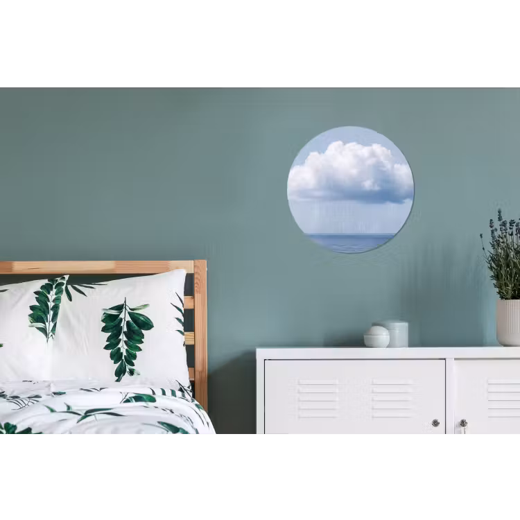 Wall circle - Aluminum - Cloud - Rain - Nature - Wolk - Regen - Natuur Wandcirkel aluminium klein