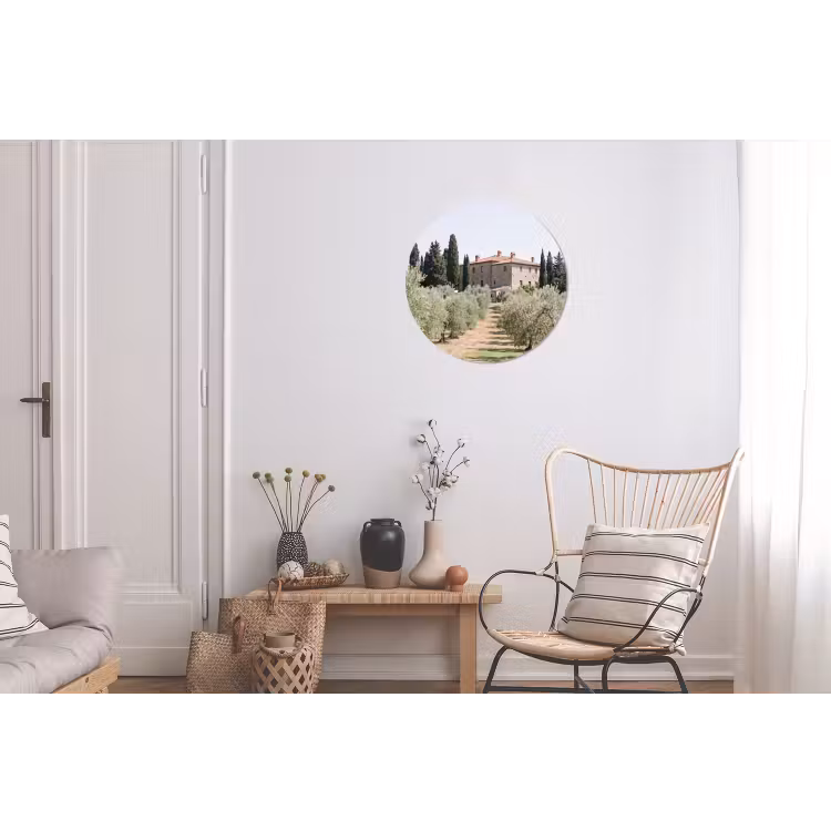 Wall circle - Aluminum - Country house - olive tree - orchard - Landhuis - olijfboom - gaard Wandcirkel aluminium klein
