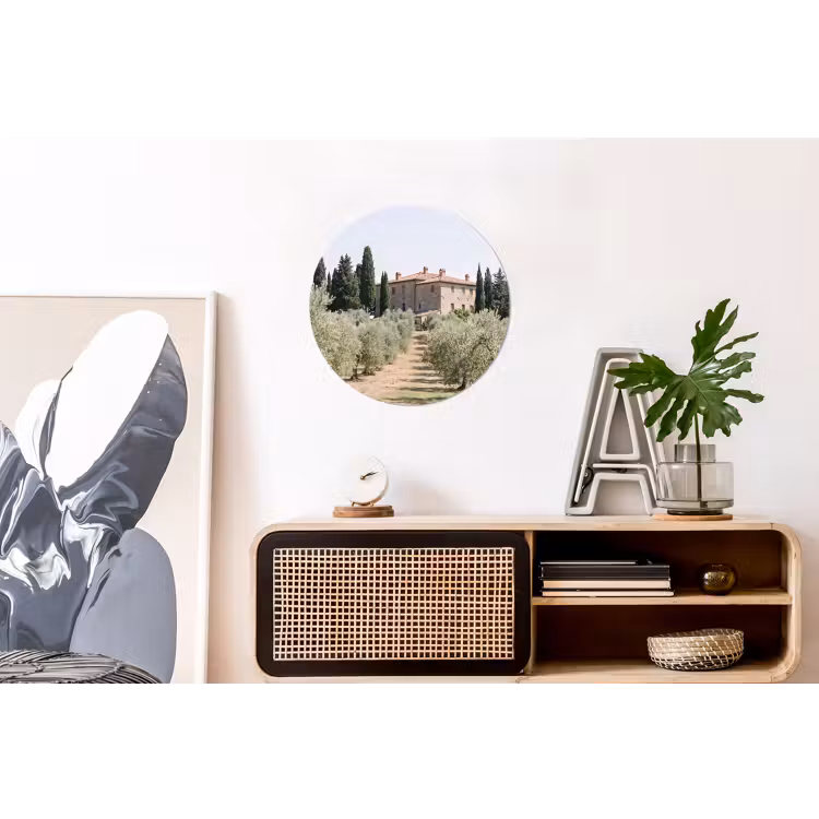 Wall circle - Aluminum - Country house - olive tree - orchard - Landhuis - olijfboom - gaard Wandcirkel aluminium klein