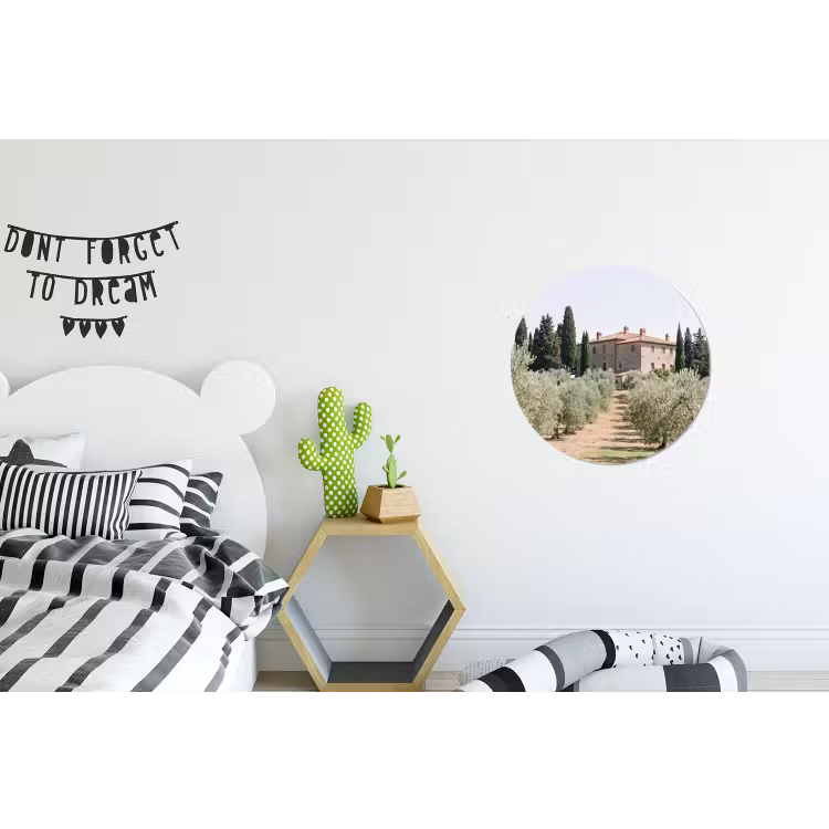 Wall circle - Aluminum - Country house - olive tree - orchard - Landhuis - olijfboom - gaard Wandcirkel aluminium klein