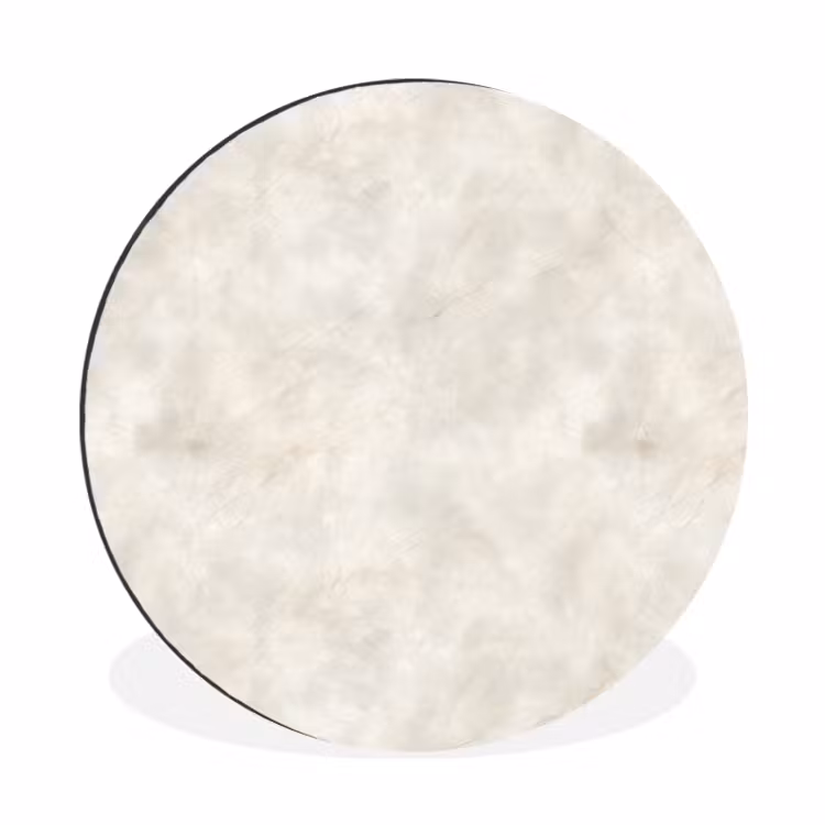 Crèmebeige - Marmer - Aders Wandcirkel aluminium klein 190 -3d
