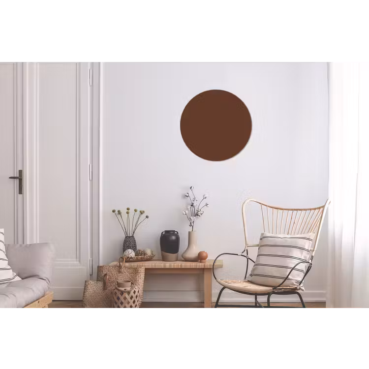 Deep - Clay - Brown - Bruin Wandcirkel aluminium klein 190 -woonkamer