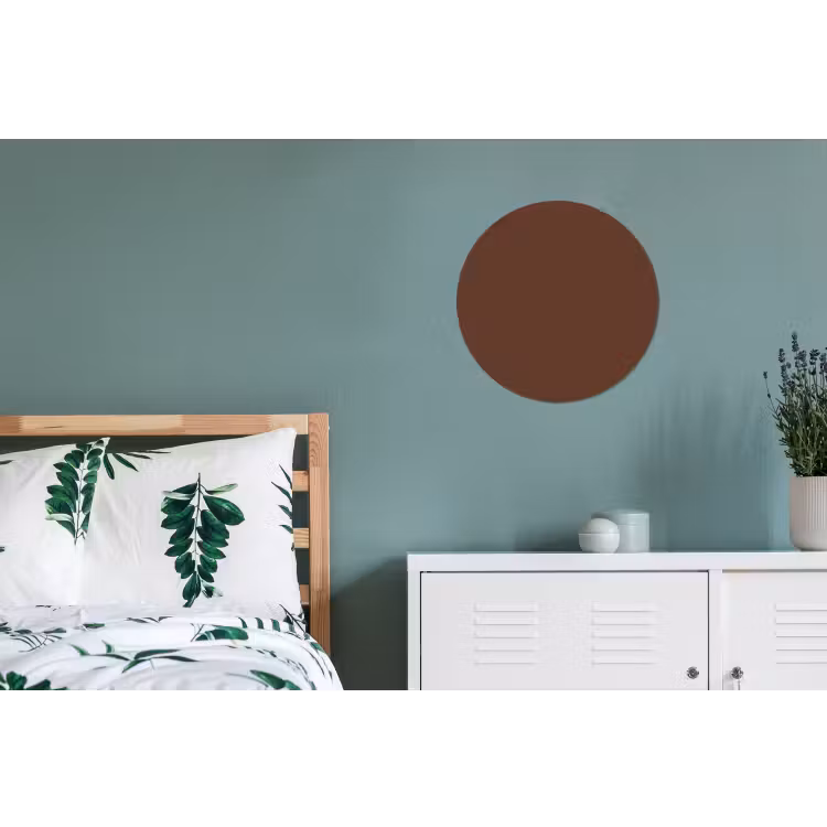 Deep - Clay - Brown - Bruin Wandcirkel aluminium klein 190 -slaapkamer