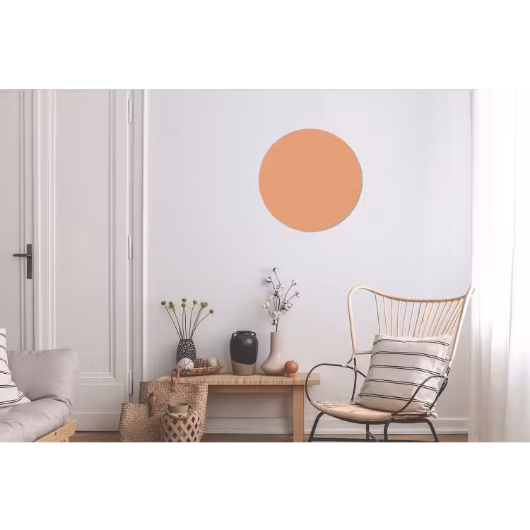 Desert - Coral - Koraal Wandcirkel aluminium klein 190 -woonkamer