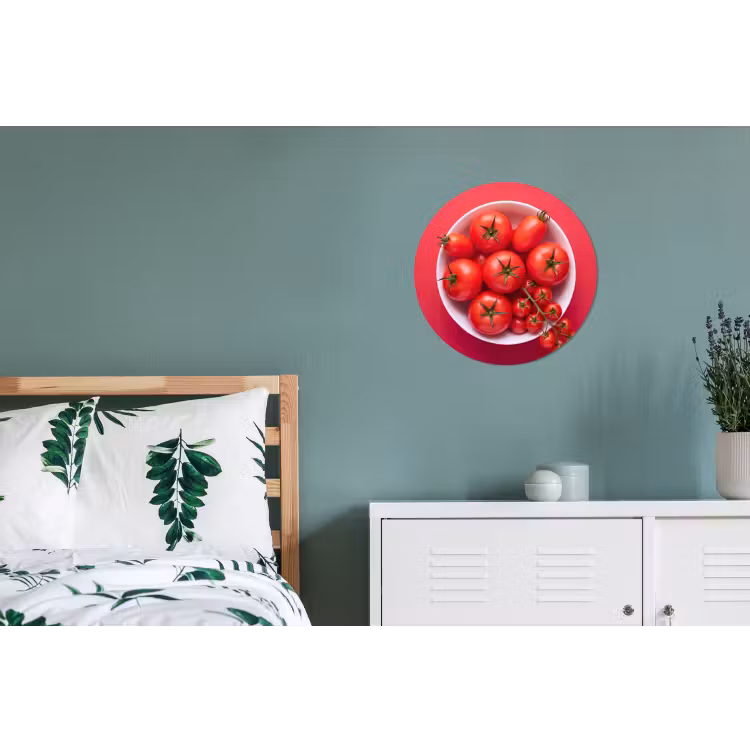 Wall circle - Aluminum - Dinner Plate - Red - Eten - Kom - Rood Wandcirkel aluminium klein