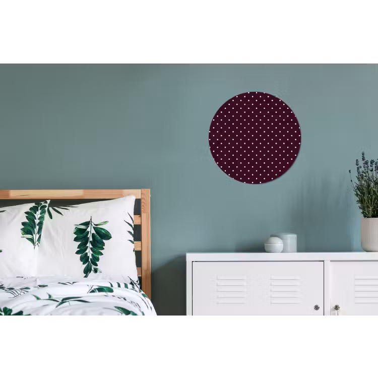 Stippen - Modern - Paars Wandcirkel aluminium klein 190 -slaapkamer