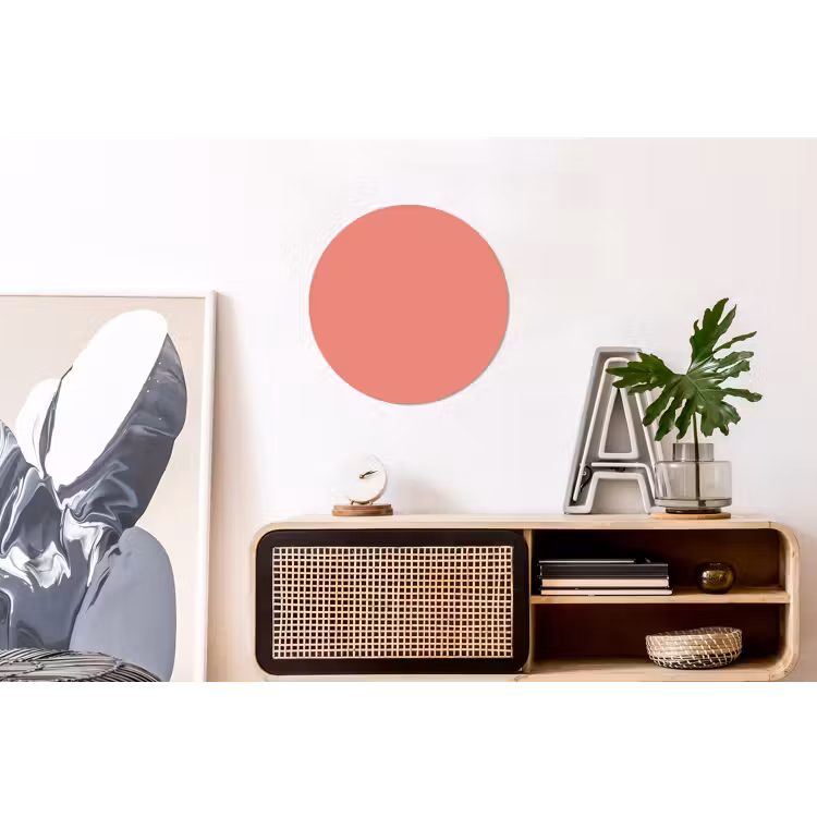Dusty - Peach - Koraal Wandcirkel aluminium klein 190 -kantoor