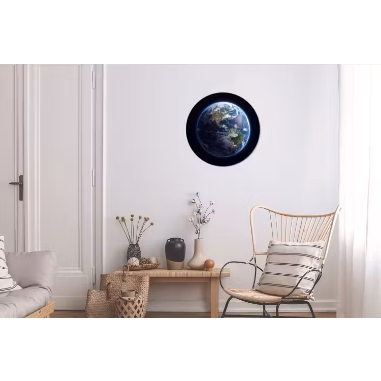 Wall circle - Aluminum - Earth - Space - Cosmos - Aarde - Ruimte - Kosmos Wandcirkel aluminium klein