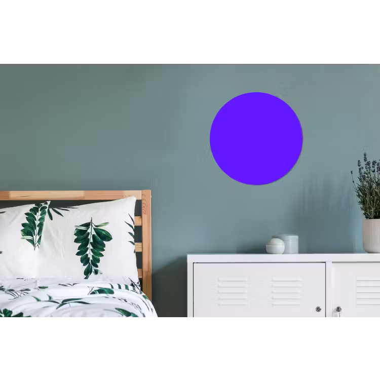 Electric - Indigo - Paars Wandcirkel aluminium klein 190 -slaapkamer