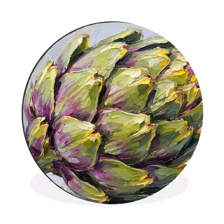 Wall circle - Aluminum - Food - Artichoke - Modern - Eten - Artisjok - Modern Wandcirkel aluminium klein