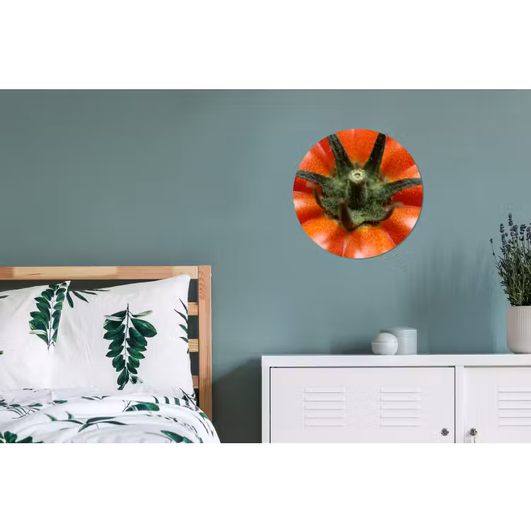 Wall circle - Aluminum - Food - Tomato - Red - Eten - Tomaat - Rood Wandcirkel aluminium klein