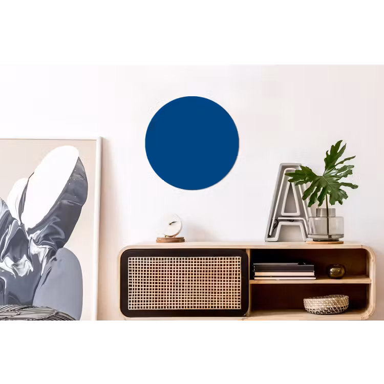 Free - Groove - Blauw Wandcirkel aluminium klein 190 -kantoor