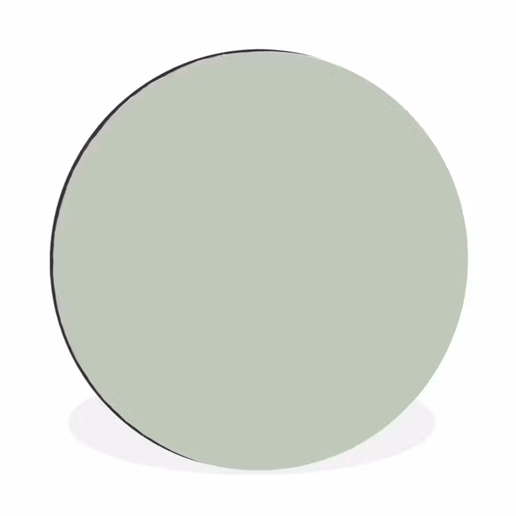 Frosted - Mint - Groen Wandcirkel aluminium klein 190 -3d