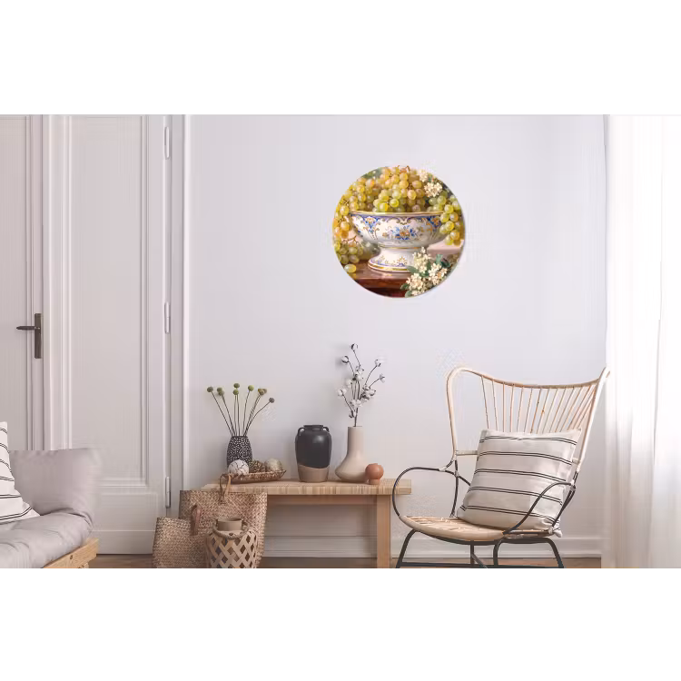 Wall circle - Aluminum - Fruit - Still Life - Classical - Fruit - Stilleven - Klassiek Wandcirkel aluminium klein