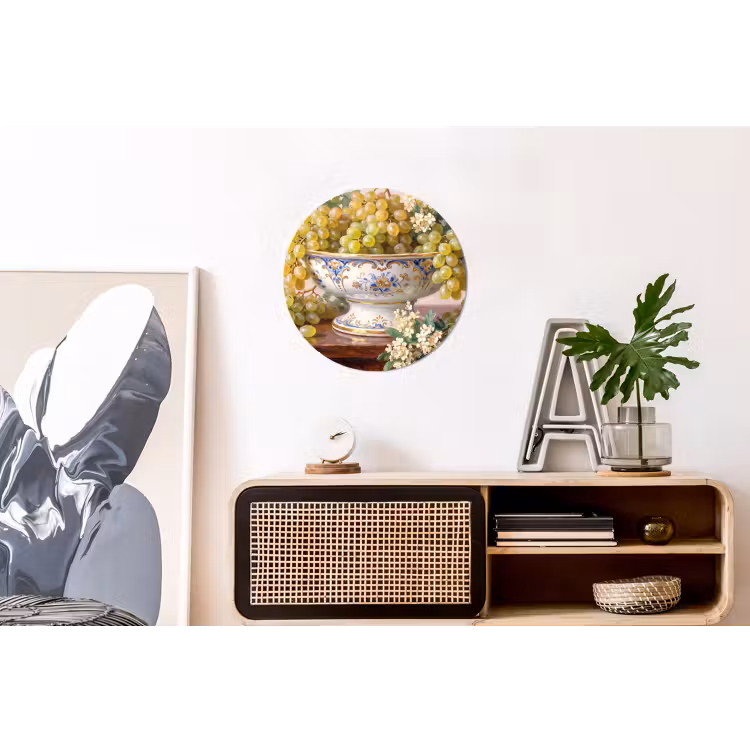 Wall circle - Aluminum - Fruit - Still Life - Classical - Fruit - Stilleven - Klassiek Wandcirkel aluminium klein