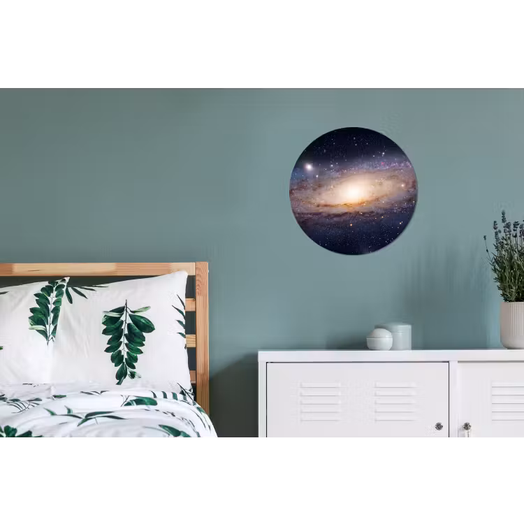 Wall circle - Aluminum - Galaxy - Space - Cosmos - Sterrenstelsel - Ruimte - Kosmos Wandcirkel aluminium klein
