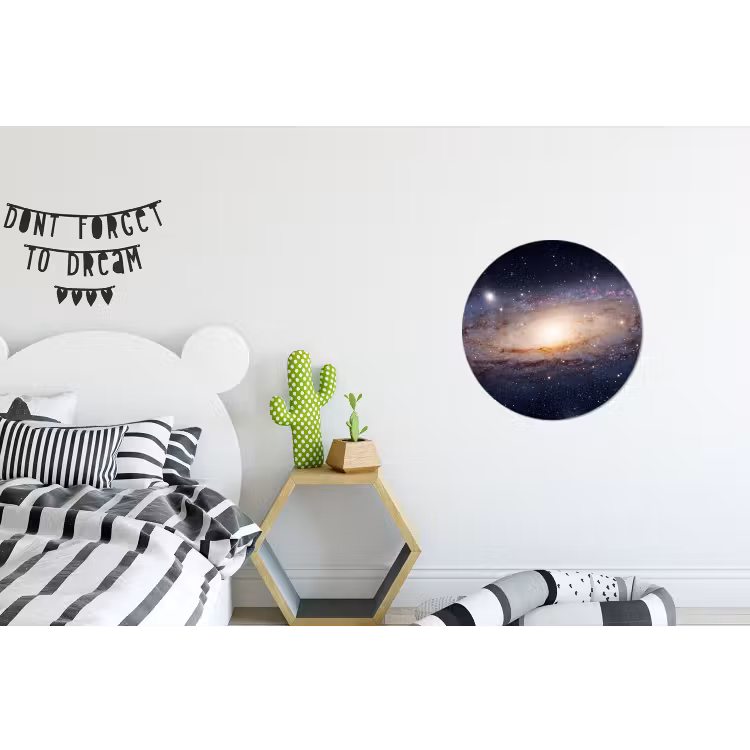 Wall circle - Aluminum - Galaxy - Space - Cosmos - Sterrenstelsel - Ruimte - Kosmos Wandcirkel aluminium klein