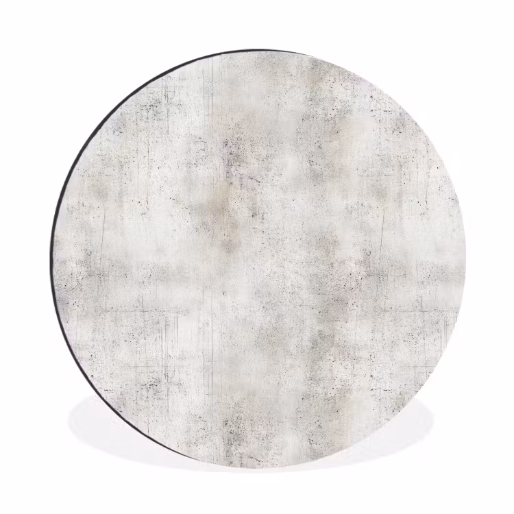 Grijs - Beton - Verweerd Wandcirkel aluminium klein 190 -3d