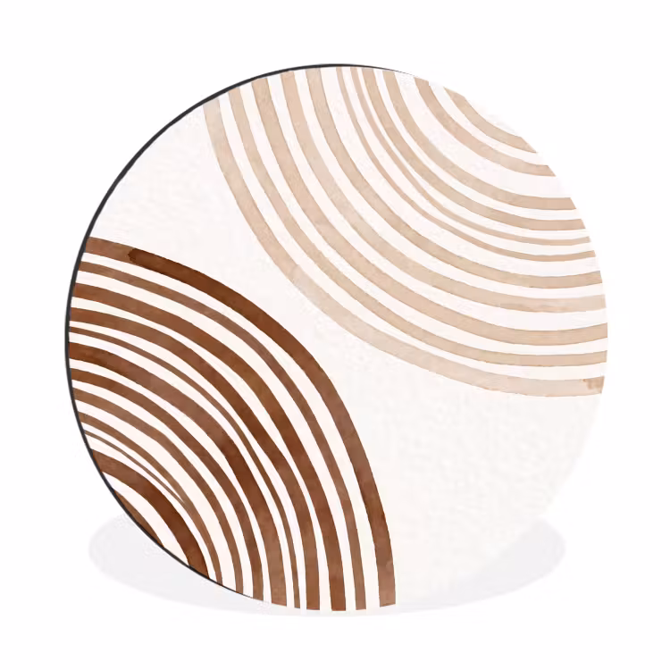 Wall circle - Aluminum - Lines - Minimalist - Art - Lijnen - Minimalistisch - Kunst Wandcirkel aluminium klein