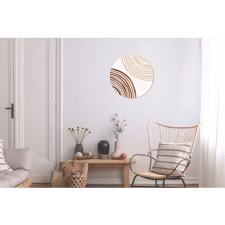 Wall circle - Aluminum - Lines - Minimalist - Art - Lijnen - Minimalistisch - Kunst Wandcirkel aluminium klein