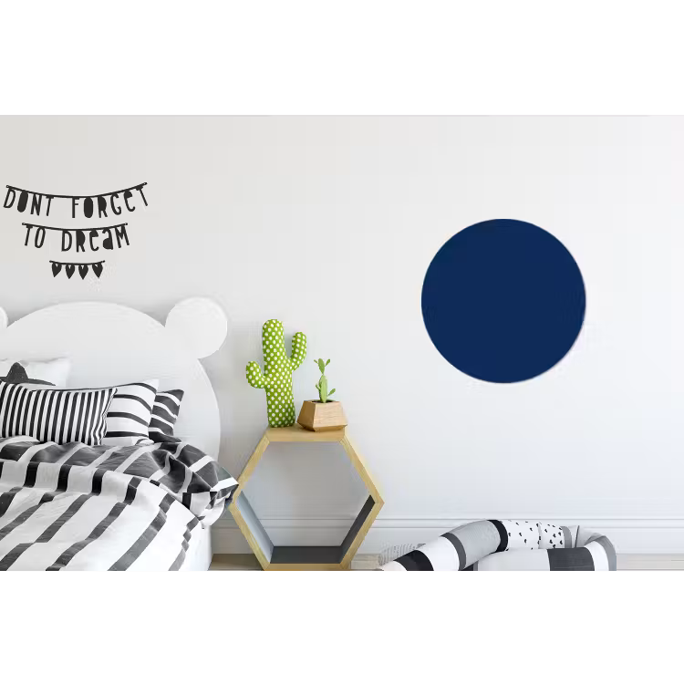 Midnight - Navy - Blauw Wandcirkel aluminium klein 190 -kinderkamer