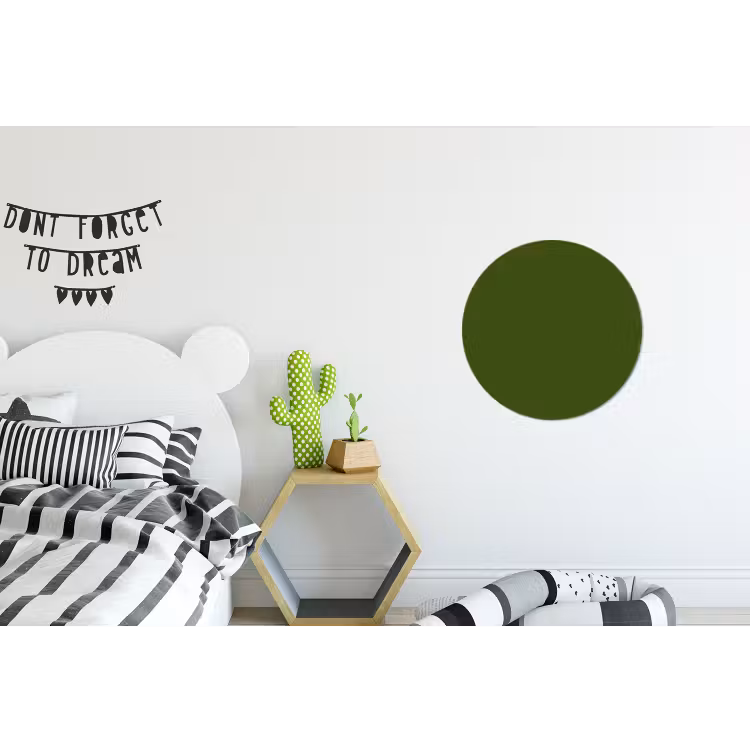 Olive - Drab - Groen Wandcirkel aluminium klein 190 -kinderkamer