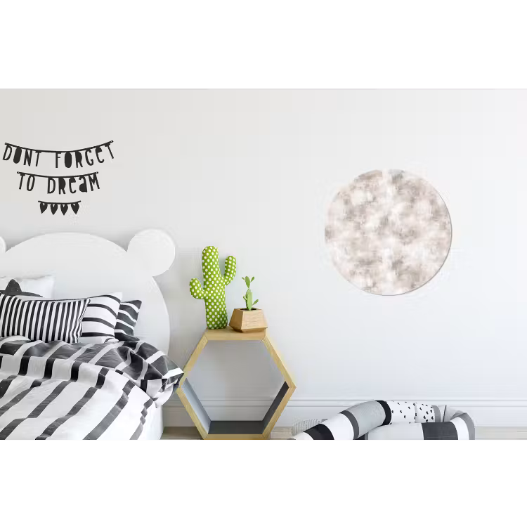 Organisch - Patroon - Gemêleerd Wandcirkel aluminium klein 190 -kinderkamer