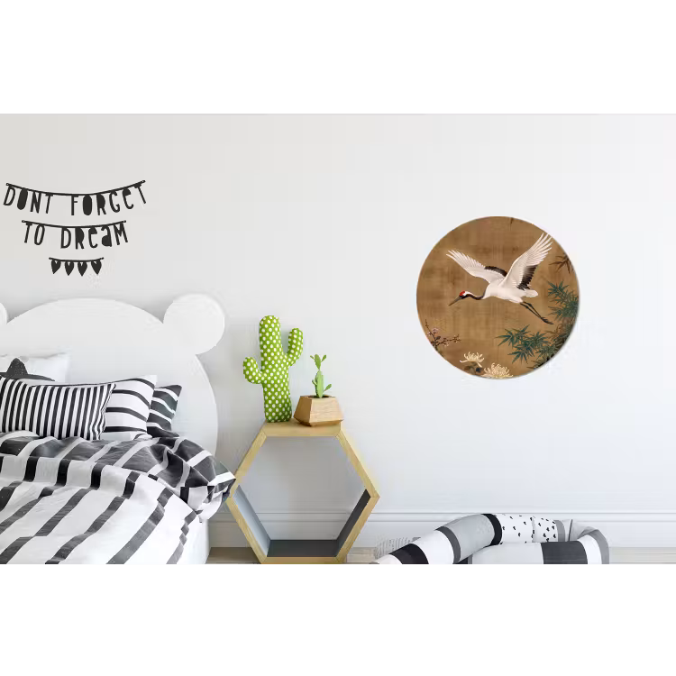 Oosters - Elegant - Kleurrijk Wandcirkel aluminium klein -kinderkamer