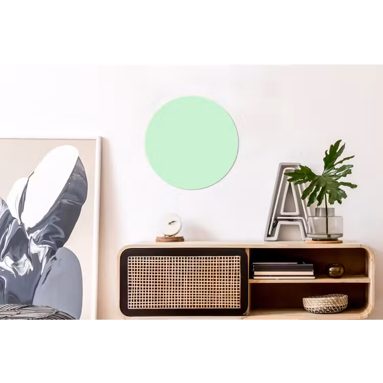 Pale - Mint - Groen Wandcirkel aluminium klein 190 -kantoor