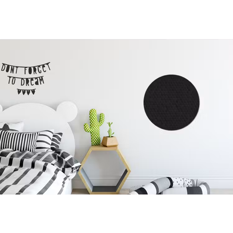 Penny - Tegel - Mat - Zwart Wandcirkel aluminium klein 190 -kinderkamer