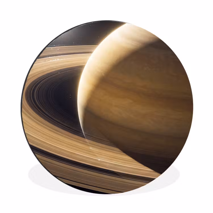 Wall circle - Aluminum - Planet - Rings - Space - Planeet - Ringen - Ruimte Wandcirkel aluminium klein