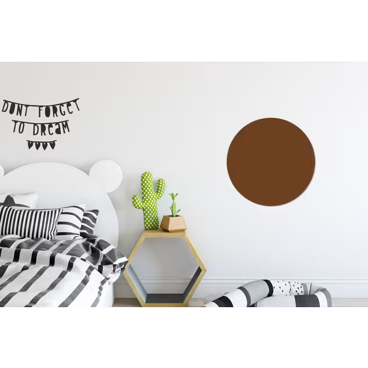 Rich - Espresso - Bruin Wandcirkel aluminium klein 190 -kinderkamer