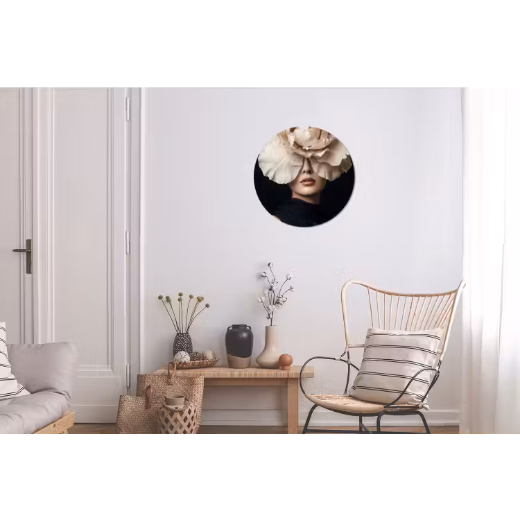 Roos - Tijdloos - Zwart Wandcirkel aluminium klein -woonkamer