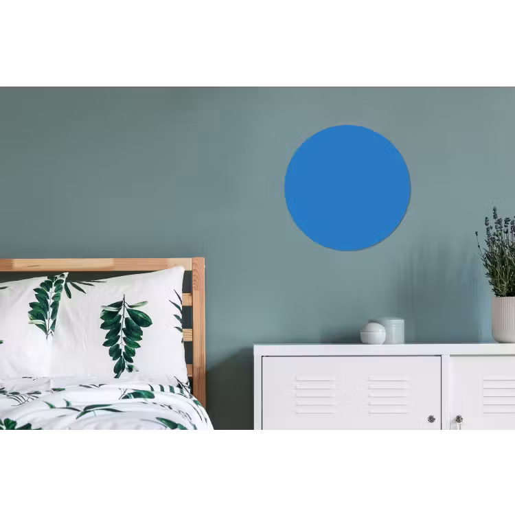 Royal - Blue - Blauw Wandcirkel aluminium klein 190 -slaapkamer