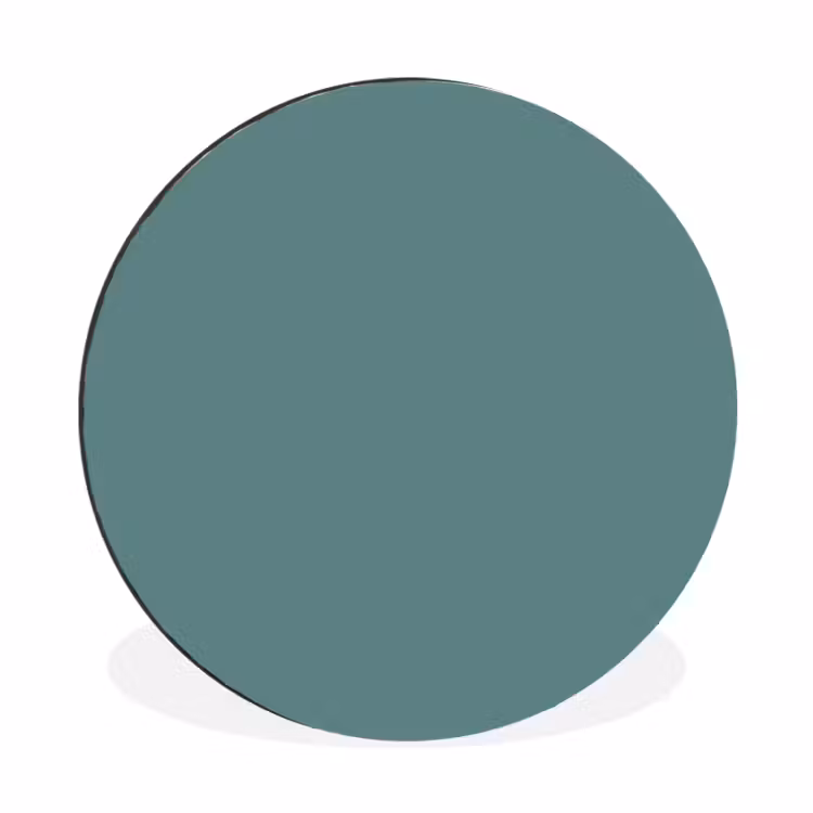 Serene - Teal - Blauw Wandcirkel aluminium klein 190 -3d