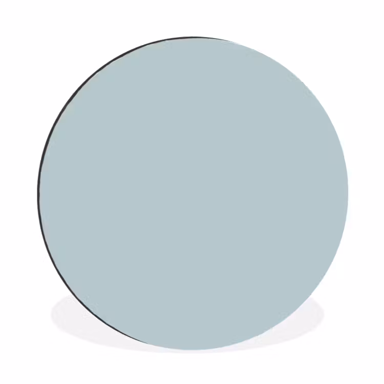 Slate - Blue - Blauw Wandcirkel aluminium klein 190 -3d