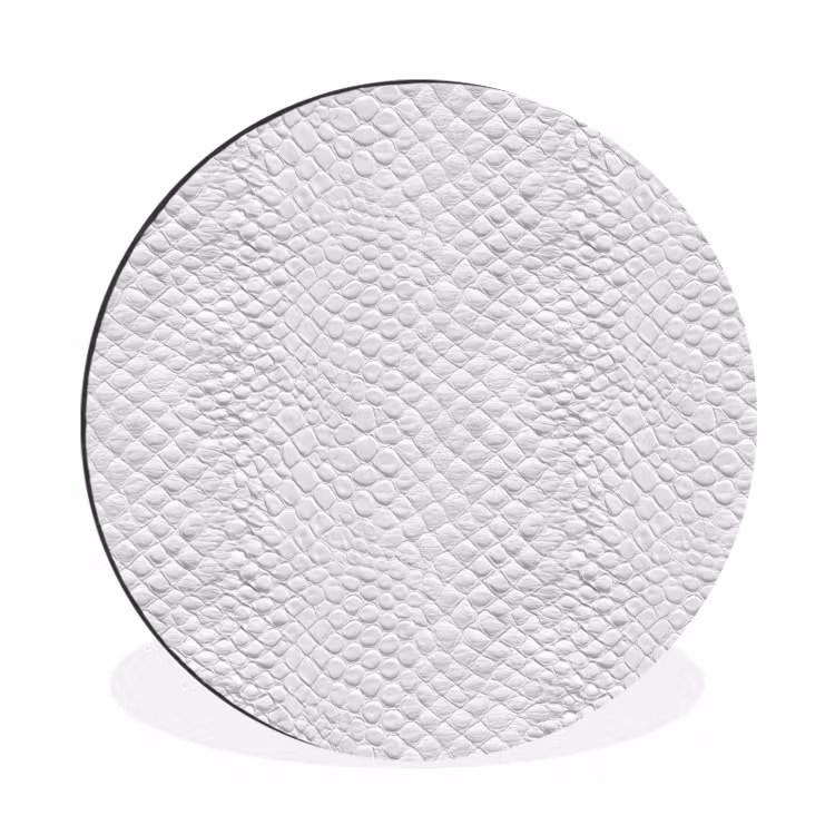 Slang - Patroon - Wit Wandcirkel aluminium klein 190 -3d