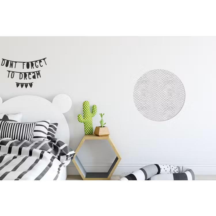 Slang - Patroon - Wit Wandcirkel aluminium klein 190 -kinderkamer