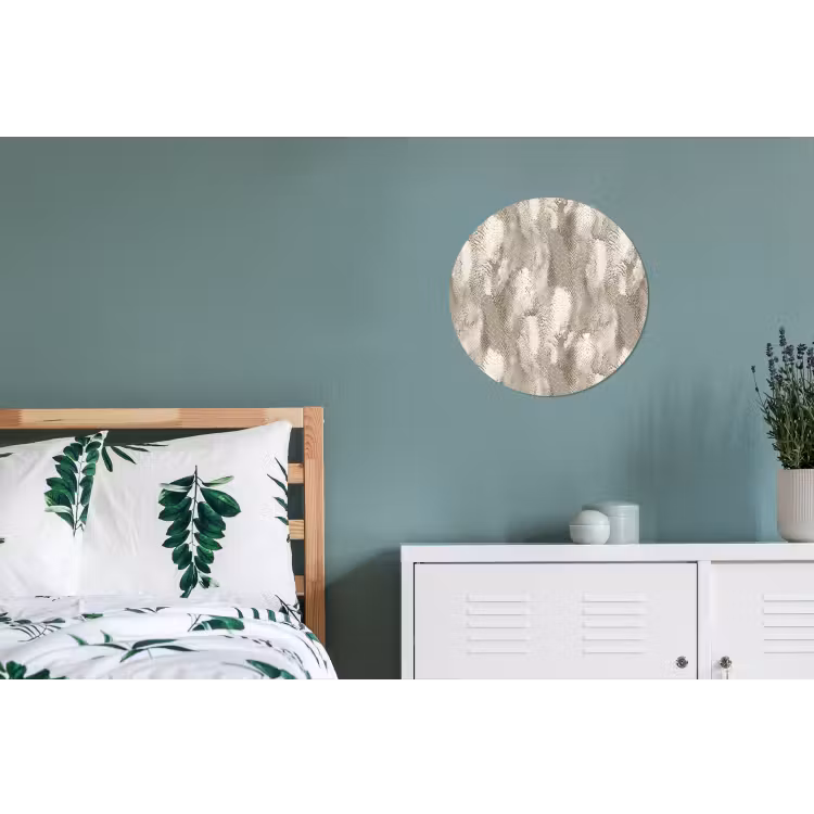 Slang - Textuur - Zand Wandcirkel aluminium klein 190 -slaapkamer