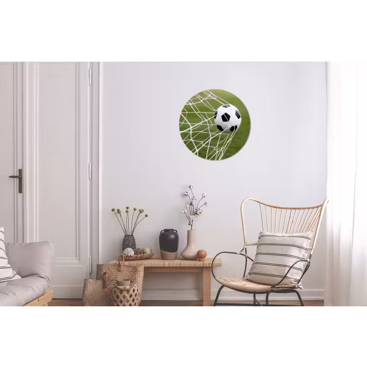 Voetbal - Goal - Net - Sport Wandcirkel aluminium klein -woonkamer