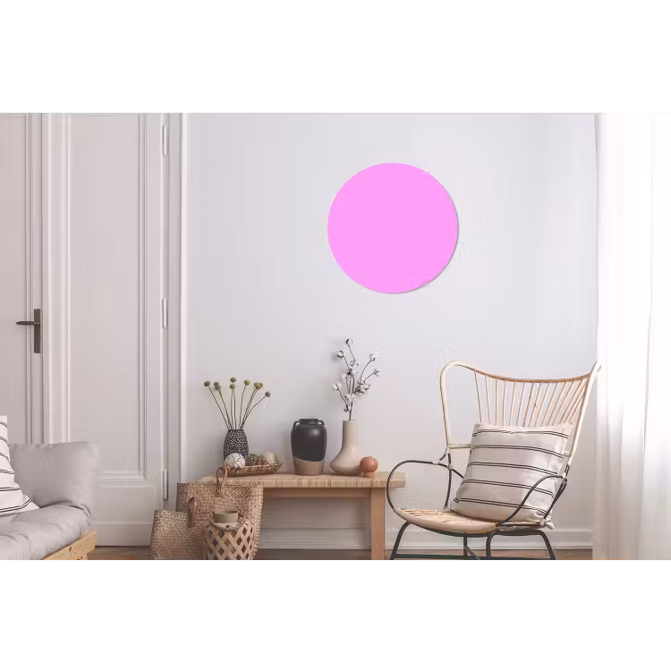 Soft - Lavender - Roze Wandcirkel aluminium klein 190 -woonkamer