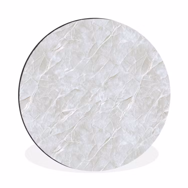 Oppervlakte - Textuur - Grijs Wandcirkel aluminium klein 190 -3d