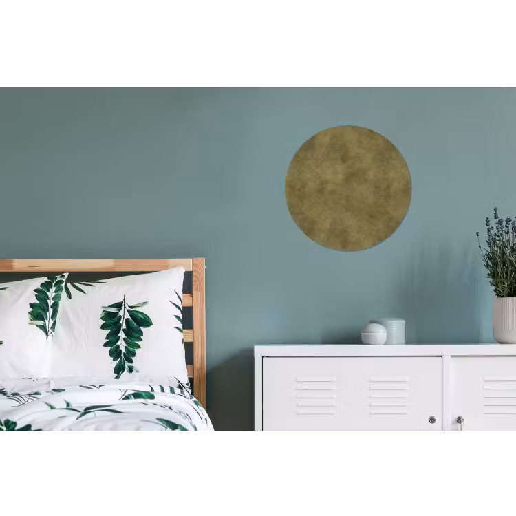 Textuur - Abstract - Groen Wandcirkel aluminium klein 190 -slaapkamer