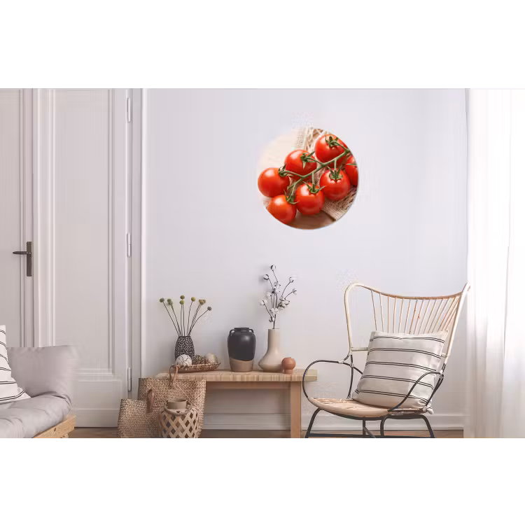Wall circle - Aluminum - Tomatoes - Fresh - Food - Tomaten - Vers - Eten Wandcirkel aluminium klein